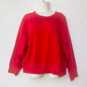 Gap Women Seweater‎ Size Large Red Dolman Sleeve Cr